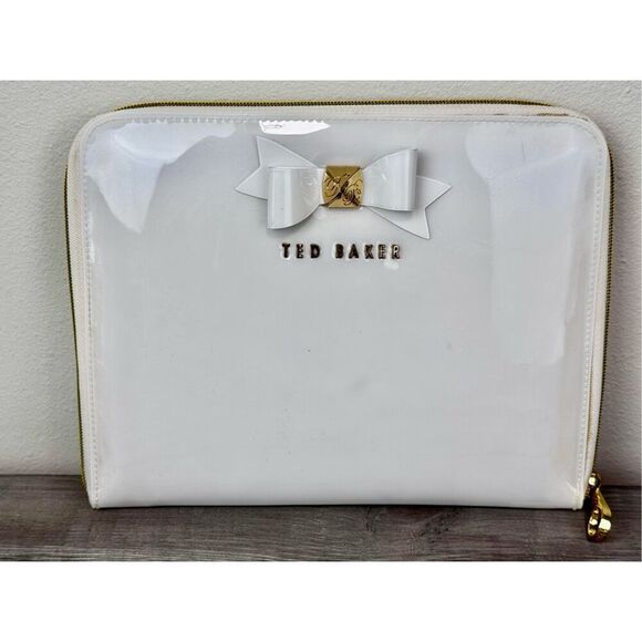 Ted Baker White IPad Bow Gold Accent Case - Picture 2 of 10